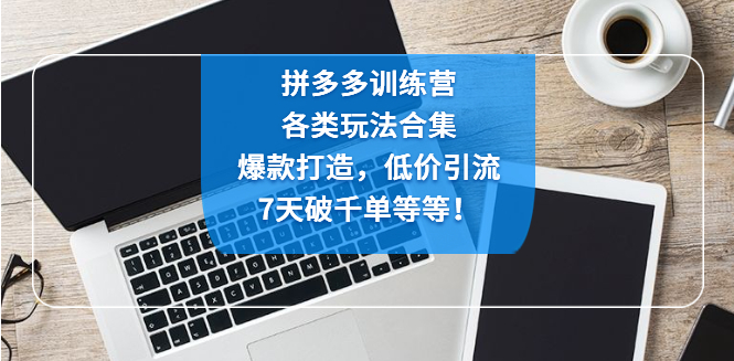 图片[1]-【电商运营】拼多多训练营：各玩法合集，爆款打造，低价引流，7天破千单等等！-吾图资源网