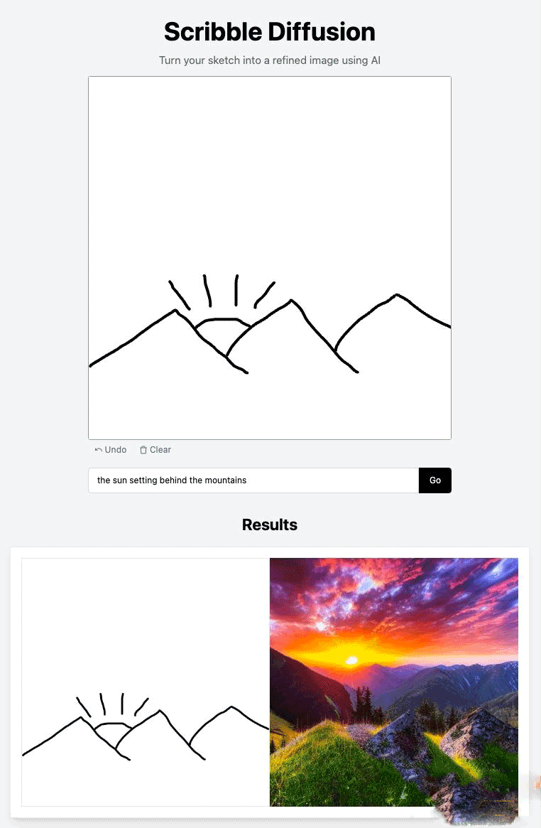 图片[1]-[其他源码] Scribble Diffusion 开源涂鸦 AI 绘画草图变成精致图像源码-吾图资源网