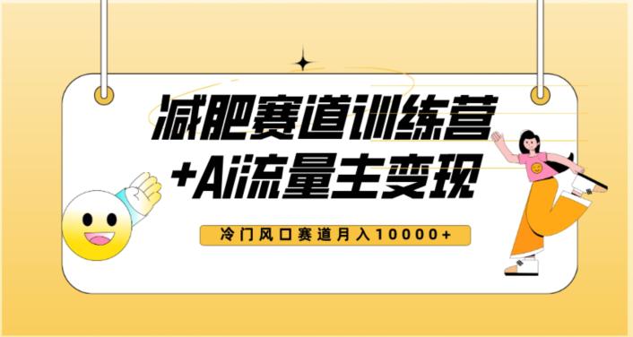 图片[1]-2023新减肥赛道AI流量主项目+训练营变现教程，蓝海冷门赛道小白轻松上手，月入10000+-阿灿说钱