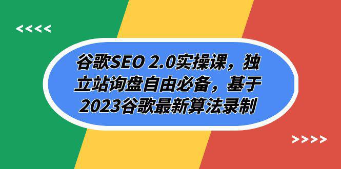 图片[1]-2023谷歌SEO 2.0实操全攻略：独立站询盘自由必备，谷歌最新算法解析（94节）-阿灿说钱