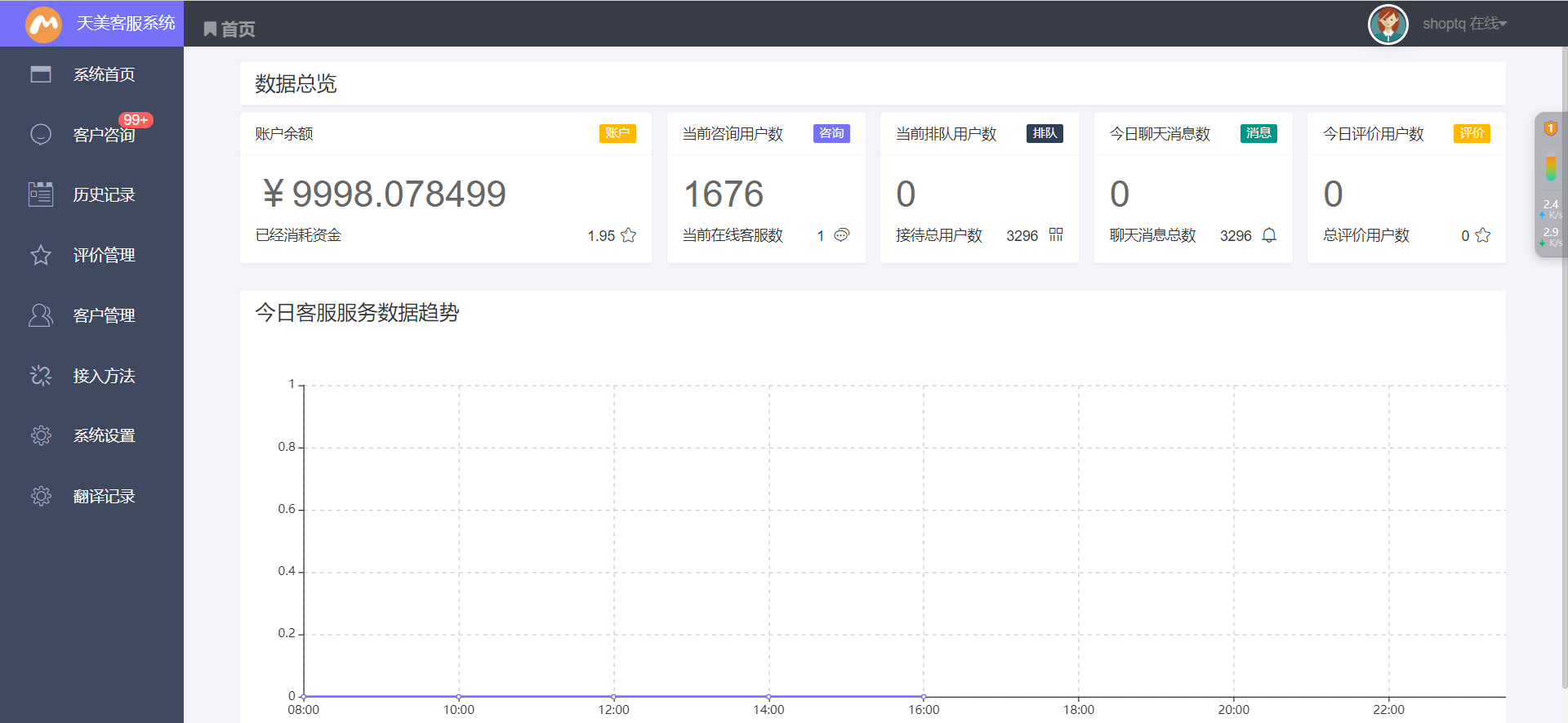 图片[1]-【网站源码】最新在线客服系统优化版/客服金额结算+后台翻译+可对接自己平台客户【亲测】-吾图资源网